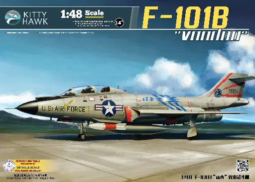 [KH80114] F-101B"巫毒”双发战斗机