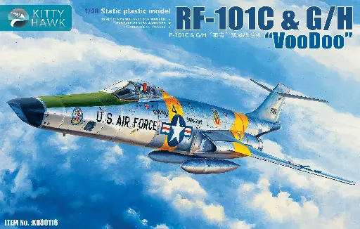 [KH80116] F-101C&G/H "巫毒"  双发战斗机